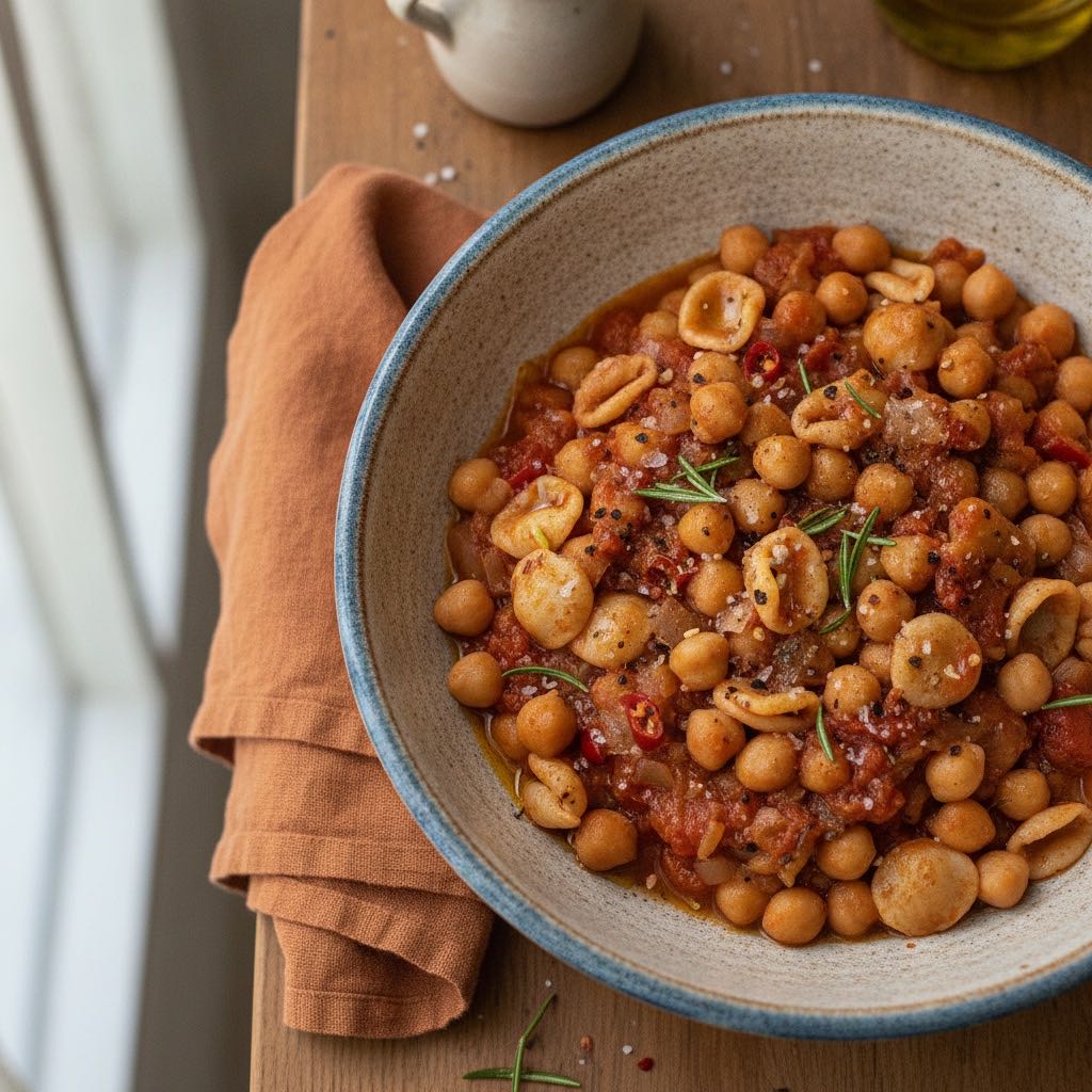 Pasta e Ceci (Nudeln mit Kichererbsen)